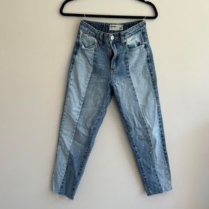 Multi colored, mid rise, blue jeans from Garage (plain back)